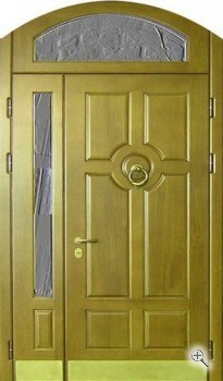 Стальная арочная дверь с МДФ ВДА-92 - купить от производителя Мосдвери Стальная арочная дверь с МДФ ВДА-92